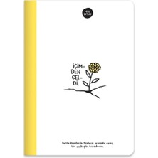 Leaf Shop 80 Yaprak Renkli Sayfa Çizgili Defter, Sarı