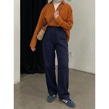 Miostil Cep Detay Pantolon-Lacivert