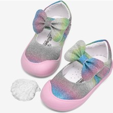 Tonny Black Kız Çocuk Gökkuşağı Çocuk Ilk Adım Fiyonlu Babet