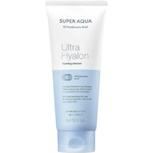 Leaf Shop Super Aqua Ultra Hyalon Hyalüronik Asit Içeren Cilt Temizleme Köpüğü, 200 ml