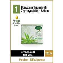 Leaf Shop Doğal Klasik Serisi Aloe Vera ve Zeytinyağlı Katı Sabun - Aloe Vera Özleri ile Zenginleştirilmiş, Nemlendirici ve Rahatlatıcı, 126 gr (Aloe Vera)