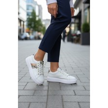 Mia Marya Yılan Desenli Kadın Sneaker – Ortopedik Platform Kalın Taban Spor Ayakkabı