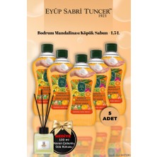 5'li 1,5 L Eyüp Sabri Tuncer Bodrum Mandalinası Köpük Sabun Kavun Koku Hediye