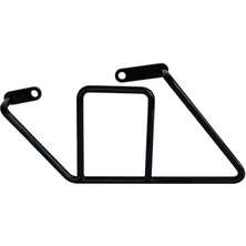 Leaf Shop Speed 400 - Scrambler 400 x - Motosiklet Çanta Sabitleme Aparatı, Siyah Boyalı Metal Boru Büküm (Sol Tek)