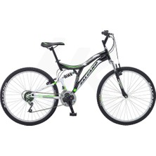 Salcano Dağ Bisikleti 26 Jant 21 Vites Erkek Siyah - Yeşil Renkli Amortisörlü Model