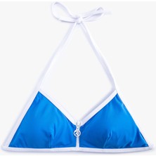 Koton Üçgen Bikini Üstü Fermuarlı Biye Detaylı