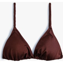 Koton Parlak Üçgen Ipli Bikini Üstü