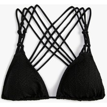 Koton Üçgen Bikini Üstü Fisto Çapraz Askı Detaylı
