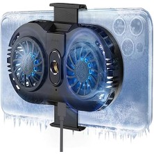 Leaf Shop iPhone Uyumlu Profesyonel Kablolu Yarı Iletken Şok Buzlama Telefon Soğutucu Fan Gamer Oyuncu Radyatör Şok Soğutma Fanı Yeni Nesil Altı Çekirdek Teknoloji Soğutma Fanı (ZR-AH102)
