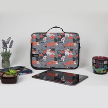 Leaf Shop iPad 9.nesil A2602 A2604 A2603 A2605 10.2inç Smart Slim Desenli Tablet Çantası (Catlantis)