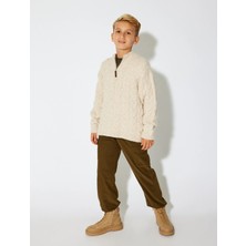 Koton Kadife Pantolon Kargo Cep Detaylı Beli Bağlamalı Pamuklu