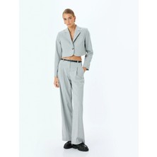 Koton Kruvaze Crop Blazer Ceket