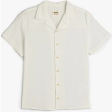 Koton Pamuklu Erkek Çocuk Kısa Kollu Basic Gömlek Düğme Detaylı Günlük Stil Regular Fit