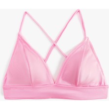 Koton Arkası Çapraz Askılı Bağlama Detaylı Bralet Bikini Üst
