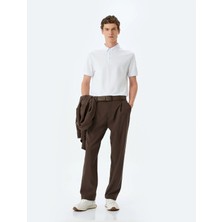 Koton Kısa Kollu Düğme Detaylı Pamuklu Slim Fit Polo Yaka Tişört
