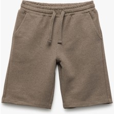 Koton Erkek Çocuk Beli Bağcıklı Cep Detaylı Basic Şort Desensiz 4 - 5 Yaş Regular Fit