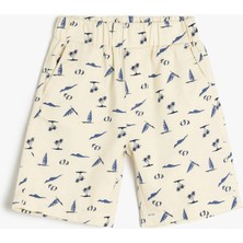 Koton Desenli Pamuklu Bermuda Şort