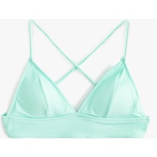 Koton Arkası Çapraz Askılı Bağlama Detaylı Bralet Bikini Üstü