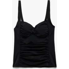Koton Korse Detaylı Büzgülü Askılı Bikini Tankini Üst