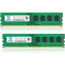 Leaf Shop 16GB Kit (2X8GB) Pc3 PC3L 10600 Udımm Ddr3 DDR3L 1333MHZ Ram PC3-10600U Cl9 1.35V 240-PIN Non-Ecc Tamponsuz 2rx8 Çift Sıralı Masaüstü Bellek