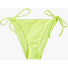 Koton Astarlı Biyeli Bağcıklı Yanları Ipli Parlak Bikini Altı