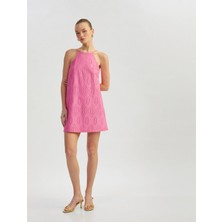 Koton Pamuklu A Kesim Mini Halter Yaka Ince Askılı Fisto Elbise