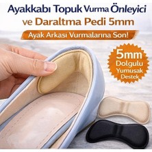 GalacticEvo 5 mm Ayakkabı Topuk Vurma Önleyici ve Daraltma Pedi Yıkanabilir Konforlu Destek