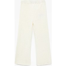 Koton Beli Lastikli Dokulu Ispanyol Paça Pantolon