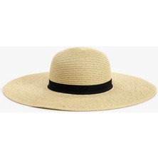 Koton Bant Detaylı Hasır Şapka