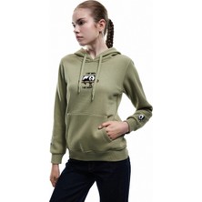 Koton Panda Baskılı Şardonlu Kanguru Cepli Kapüşonlu Sweatshirt