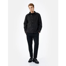 Koton Straight Fit Pike Kumaş Cep Detaylı Beli Bağcıklı Pantolon