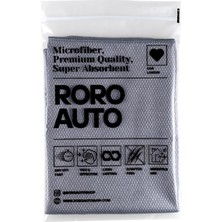 Leaf Shop Mikrofiber Oto Cam Bezi 50X70 Gri