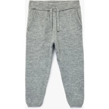 Beli Bağcıklı Basic Triko Pantolon