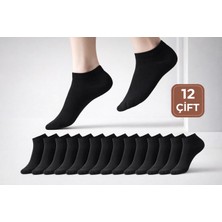 Qulat Kadın Basic Patik Çorap 12 Çift – Yumuşak Dokulu Günlük Kullanım