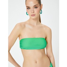 Koton Straplez Taş Baskılı Bikini Üstü