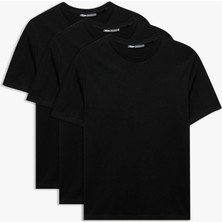 Bisiklet Yaka Kısa Kollu Regular Fit Pamuklu Basic Tişört