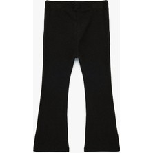 Koton Pamuklu Cepli Yırtmaç Detaylı Ispanyol Paça Tayt