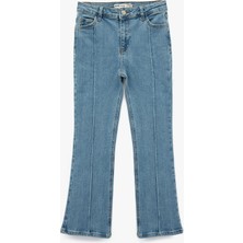 Koton Pamuklu Cepli Slim Fit Ispanyol Paça Denim Pantolon