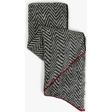 Balık Sırtı Desenli Uzun Atkı