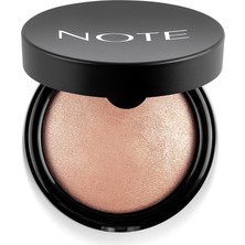 Leaf Shop Cosmetics Baked Powder 01 Stardust Işıltılı Bitişli Highlighter Toz Yüz Pudrası