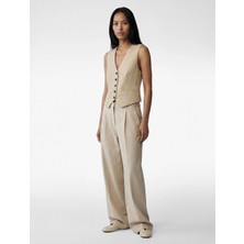 Koton Regular Fit Cepli V Yaka Blazer Yelek
