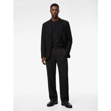Koton Uzun Kollu Kapaklı Cepli Düğmeli Slim Fit Mono Yaka Blazer Ceket