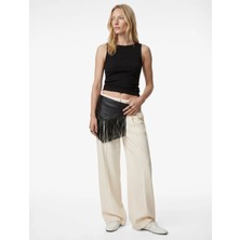 Koton Pamuklu Slim Fit Kolsuz Kayık Yaka Bluz
