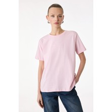 Koton Pamuklu Bisiklet Yaka Baskı Detaylı Kısa Kollu Tişört