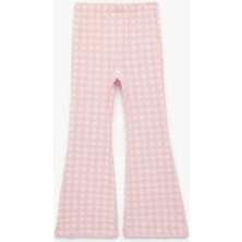 Koton Beli Lastikli Slim Fit Ekoseli Ispanyol Paça Pantolon