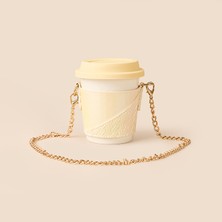 Evidea Kitchen Zincir Askılı Seramik Mug - Beyaz - 300 ml