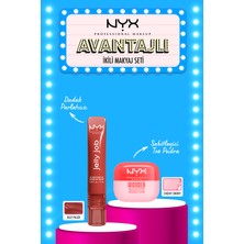 Nyx Professional Makeup Jelly Job Dolgun ve Parlak Dudak Parlatıcısı 06 Jelly Filled & Wonder Snatch Pudra 02 Cheeky Cherry