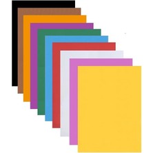 Leaf Shop Mukavva 10 Renk 35X50 cm 1 Paket Sert Renkli Karton 1.0 mm Okul Okul Öncesi Anasınıfı Hobi Etkinlik