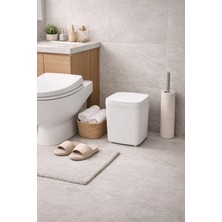 Decorev Banyo Kovası  5 Lt Kare Click Kapaklı Beyaz