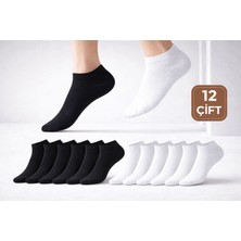 Qulat Kadın Basic Patik Çorap 12 Çift – Yumuşak Dokulu Günlük Kullanım